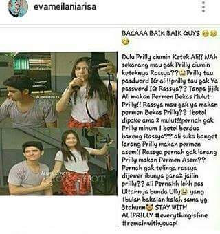 Aprilvers96's tweet photo. "Baca baik" guys..yg 1 bulan kalah sm yg 3 tahunn @alysyarief @PrillyBie @TRP_Rassya https://t.co/WRvBKPdY3p"