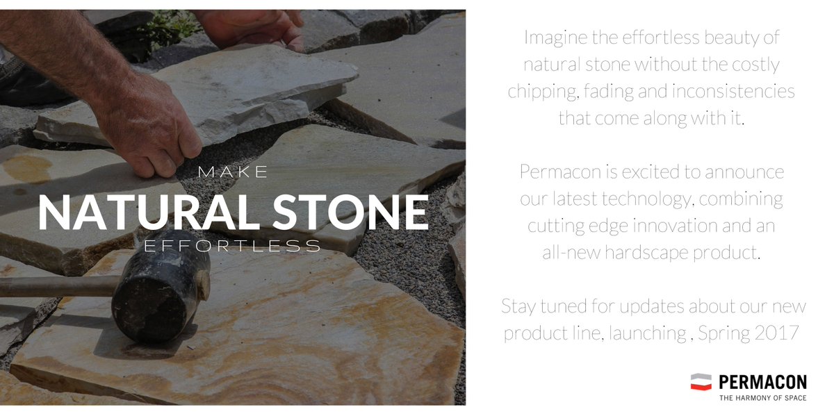 #permacon #newproducts Imagine the effortless beauty of natural stone...for more details : bit.ly/PermaconProNews