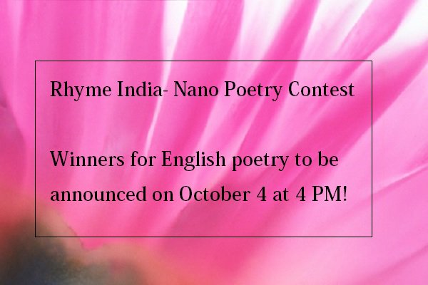 TOI_Books's tweet photo. #RhymeIndia - Mark your calendar! Be with us on our Facebook page on Oct 4, 4PM for the results.
Link: https://t.co/GHWgL0WZSY https://t.co/siXnhEU0Zc
