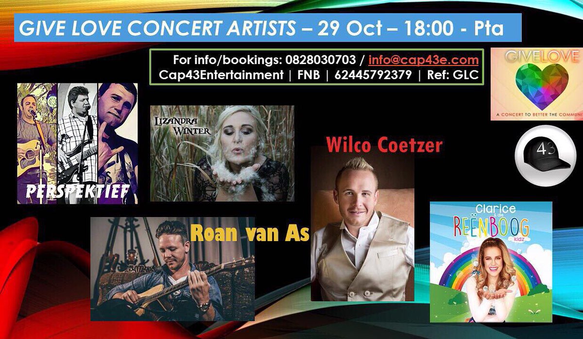 #giveloveconcert 29 #October #charity #charitymonday #GivingBack #love #concert #Pretoria