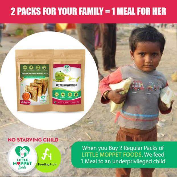 FeedingIndia's tweet photo. Join us in solving #Malnutrition.1 #StarvingKid will be fed for every 2 packs of food purchased on @MyLittleMoppet. https://t.co/VbFnvo5GF3 https://t.co/8f6mg3QIhw
