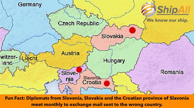 shipall's tweet photo. #MailFacts #MondayMorningMeeting #MMM #ShipAll #Worldwide #Facts #Slovenia #Slovakia #Slavonia #WhoBringsTheDonuts #Donuts https://t.co/RpXiX2gokr