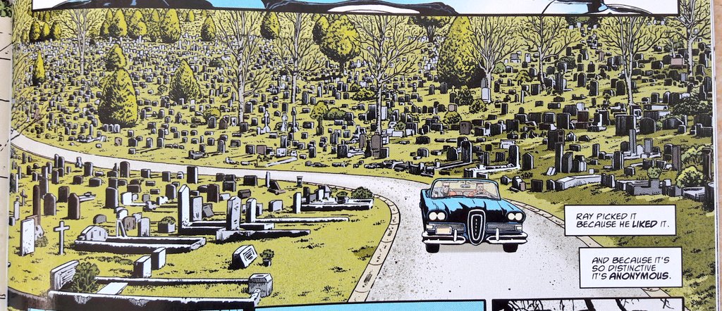 Graemation's tweet image. The Edsel gets some attention in Sinister Dexter. Art Droid Gary Caldwell. 
#MyPanelOfTheWeek @2000AD #Prog2000