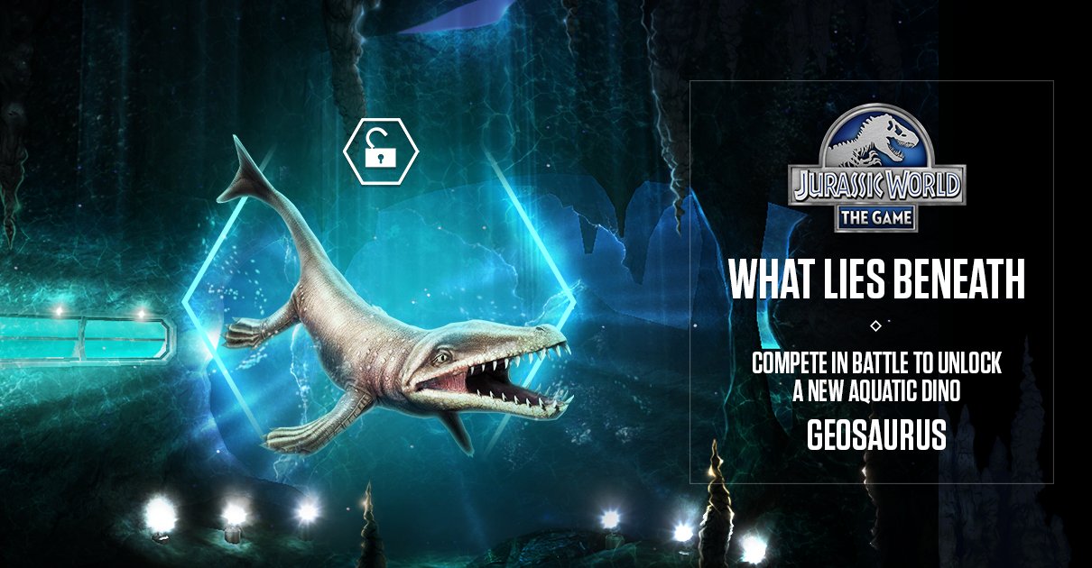Jurassic World The Game on X Unlock Geosaurus by entering event now https t z3METjzWD9 https t dsn3Dnv3ZE X