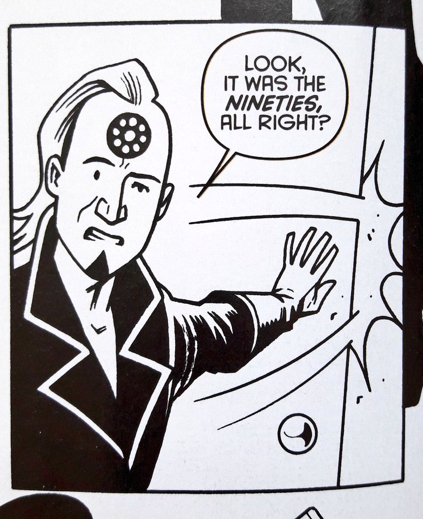 Graemation's tweet image. And finally, a rare admission of fallibility from The Mighty One? Surely not! Say it ain&apos;t so!
#MyPanelOfTheWeek @2000AD #Prog2000