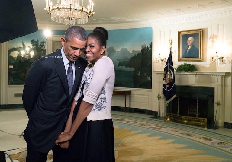 bombqueen's tweet photo. Happy 24th Anniversary to President and First Lady, Barack &amp; Michelle Obama! https://t.co/vINNAbktNM