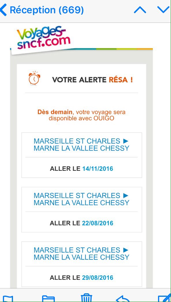 samymarseille's tweet photo. Mail reçu aujourdhui 3/10/16....🤔
@SNCF 💩 #guignols #incompetents #toquards https://t.co/IZW3gNeiQG