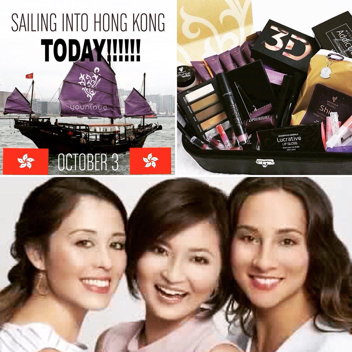 DarlingBeautyJe's tweet photo. Hello Hong Kong! This amazing work from home network marketing make up business has launched with you today #joinme #younique #workfromhome https://t.co/QPe0f4x4JF
