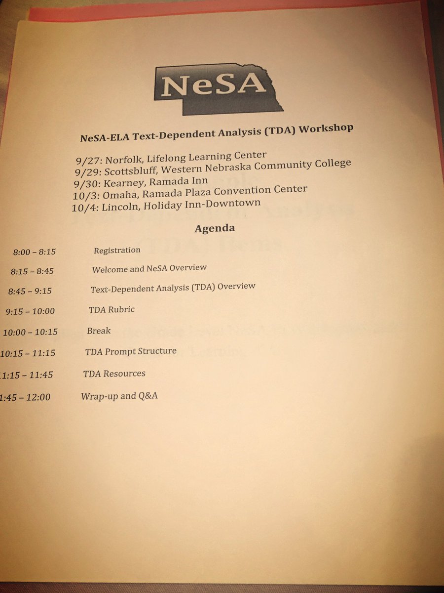 tiplerkr's tweet photo. Spending the morning with @NDE_ELA learning more about #NeSA and #TDAnalysis. @JJSchik @OPS_CIA https://t.co/HkjI9yy5sB