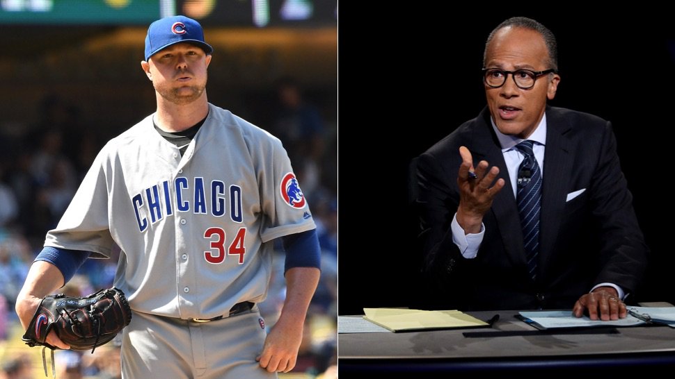Deadspin's tweet image. Trump supporters spent the debate tweeting at Jon Lester because they thought he was Lester Holt: deadsp.in/hCLwcN1