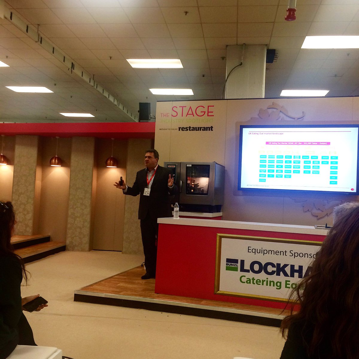 MCAInsight's tweet photo. Simon Stenning is on The Stage now at The Restaurant Show, providing insight into the UK restaurant market #RS2016 https://t.co/S8YXY2Yl7r
