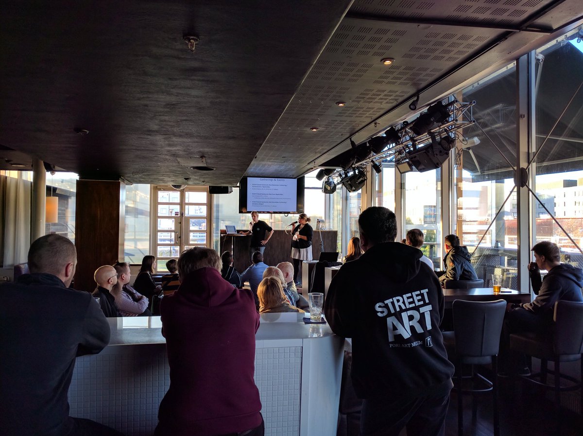 pvesterbacka's tweet photo. Hanging out at the IGDA gathering in Pori, Finland. Giving a talk about #funlearning and #funlearninggames later :) https://t.co/vd691mzm4q