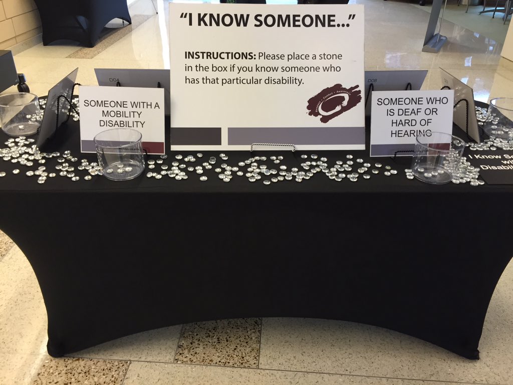 AbilityExhibit's tweet photo. Come check out The Ability Exhibit @MGAstateU! Join us from 10-5:30 through Thursday in the Education building. https://t.co/618sPABftw