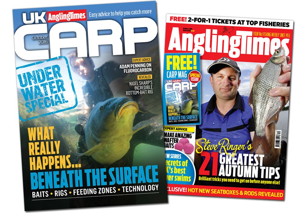 UKCarp's tweet photo. The October issue of UKCarp is now available FREE with @angling_times! Download it now or pick up your copy in stores tomorrow. https://t.co/PlK4XmVPCQ