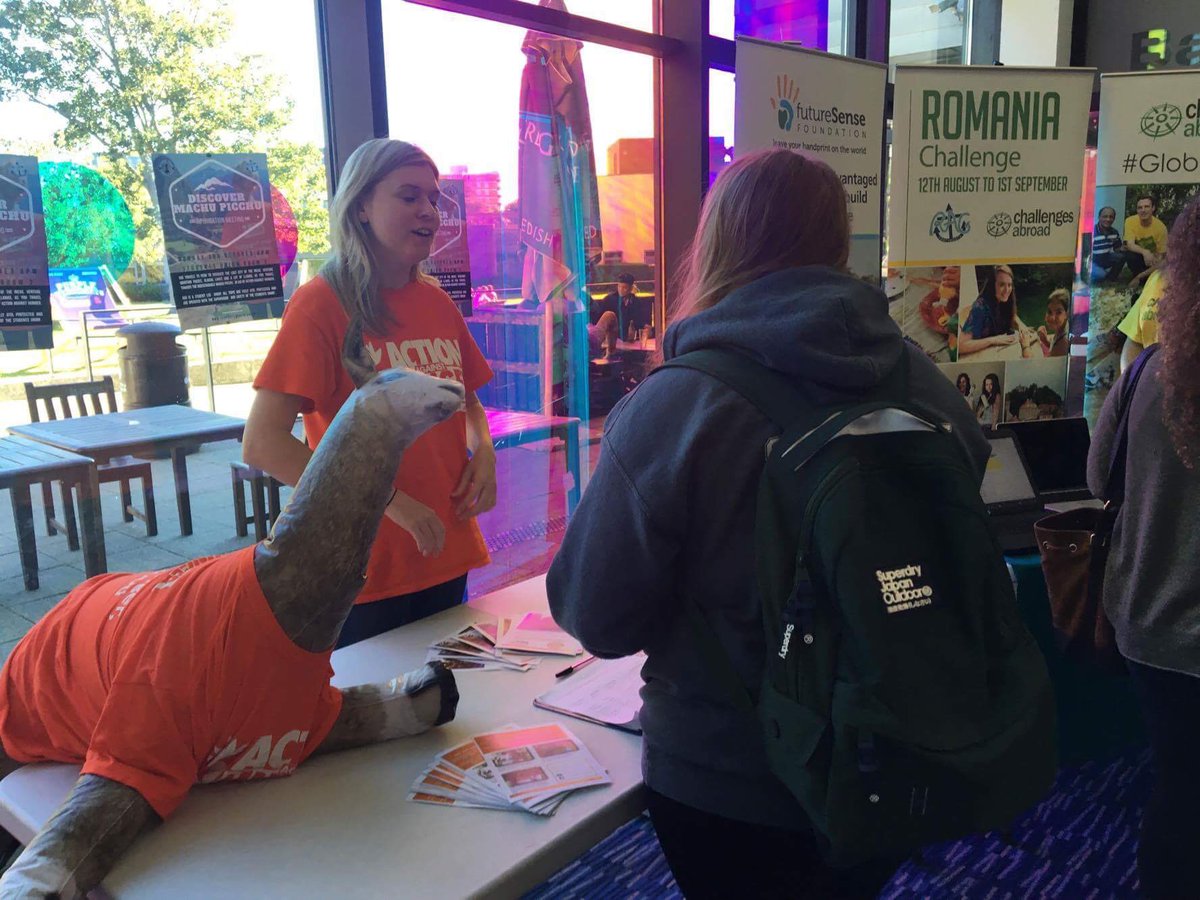 Great turn out to our Choose Your Challenge Fayre so far today! We are in the Union Foyer till 7pm if you want to find out more!