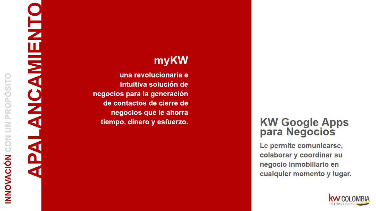 Richard_DANNA's tweet photo. Innovación con un propósito. Herramientas de tecnología y mercadeo para el crecimiento de empresas de bienes raíces. #TecnologíaKW https://t.co/hUCVHBmBY0
