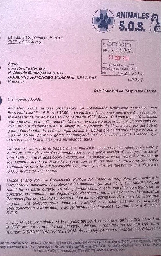 AnimalesSOS's tweet photo. Dr. Luis Revilla Herrero. 
 Esperamos su respuesta.

¿Por que no protege a los animales? https://t.co/Oxf7rooVoU