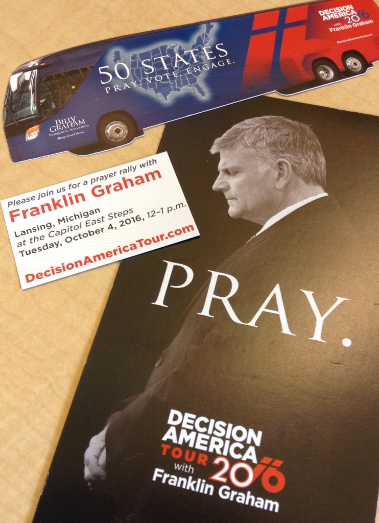 Franklin Graham is in Lansing Today, Praying for Michigan and Campaigning for Trump.. Ct2hkZPXgAAIgXt