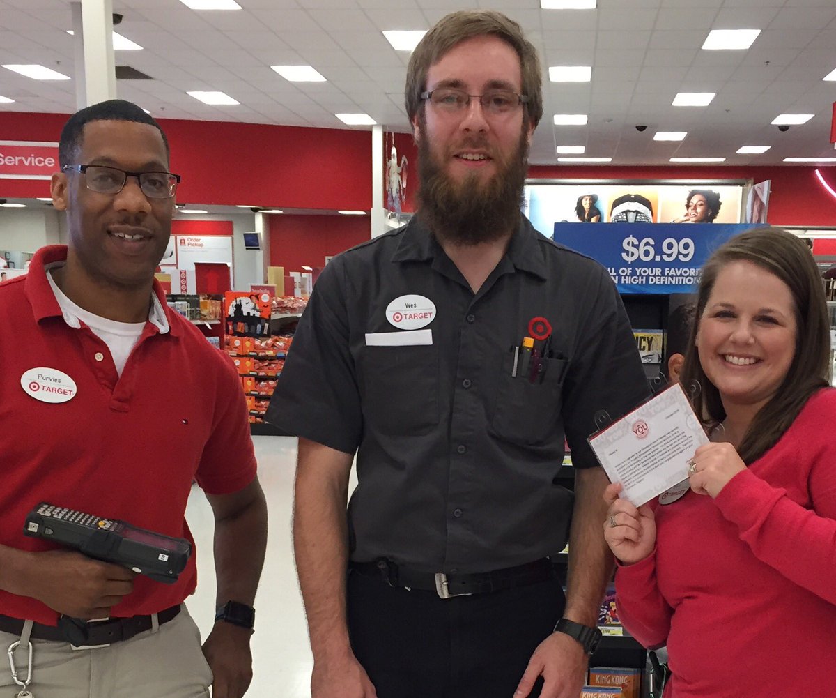 So proud giving our YOU Award to Wesley, our newly promoted PMT!! Thanks Wesley for all you do! #YOUMakeTarget #D413Pride