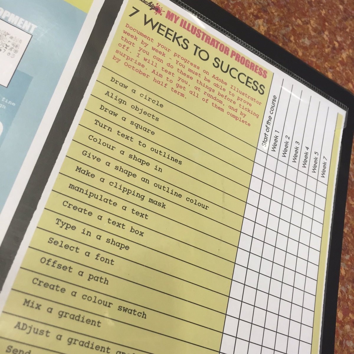 Teachign's tweet photo. #year9 getting prepared! Looks confusing but got my back covered! #progressovertime #planning #prep #highexpectation https://t.co/wHSjSx29bN