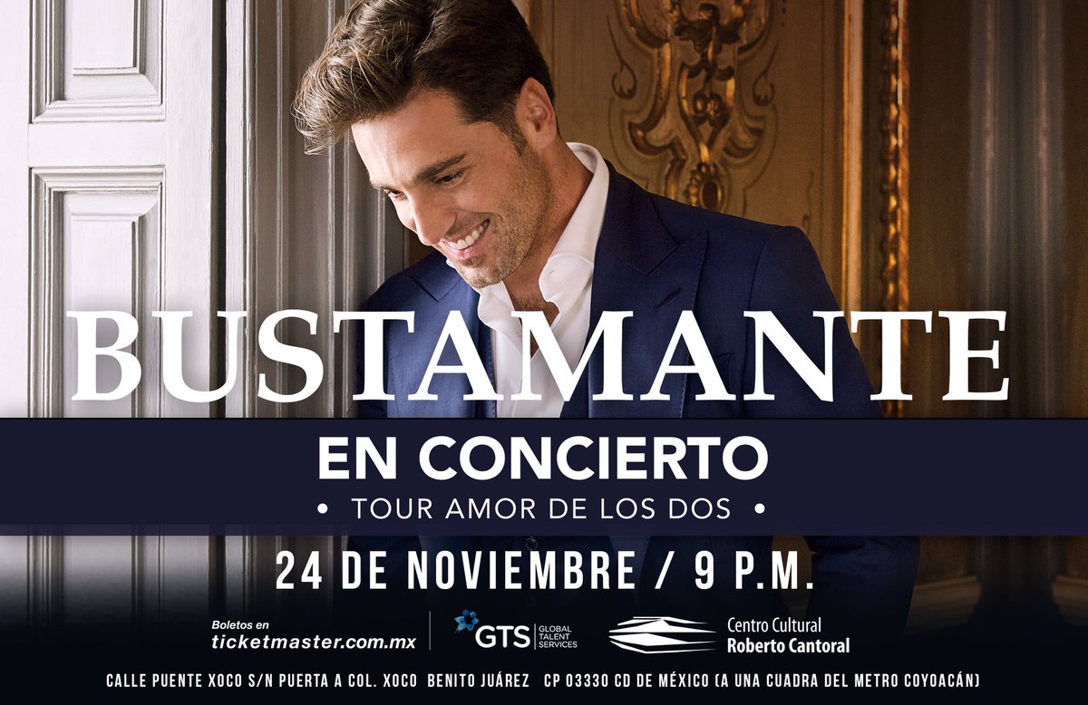 ¡<a href="/David_Busta/">Bustamante</a> llegará con su #TourAmorDeLosDos a México el próximo 24 de noviembre! umusic.ly/bustamx