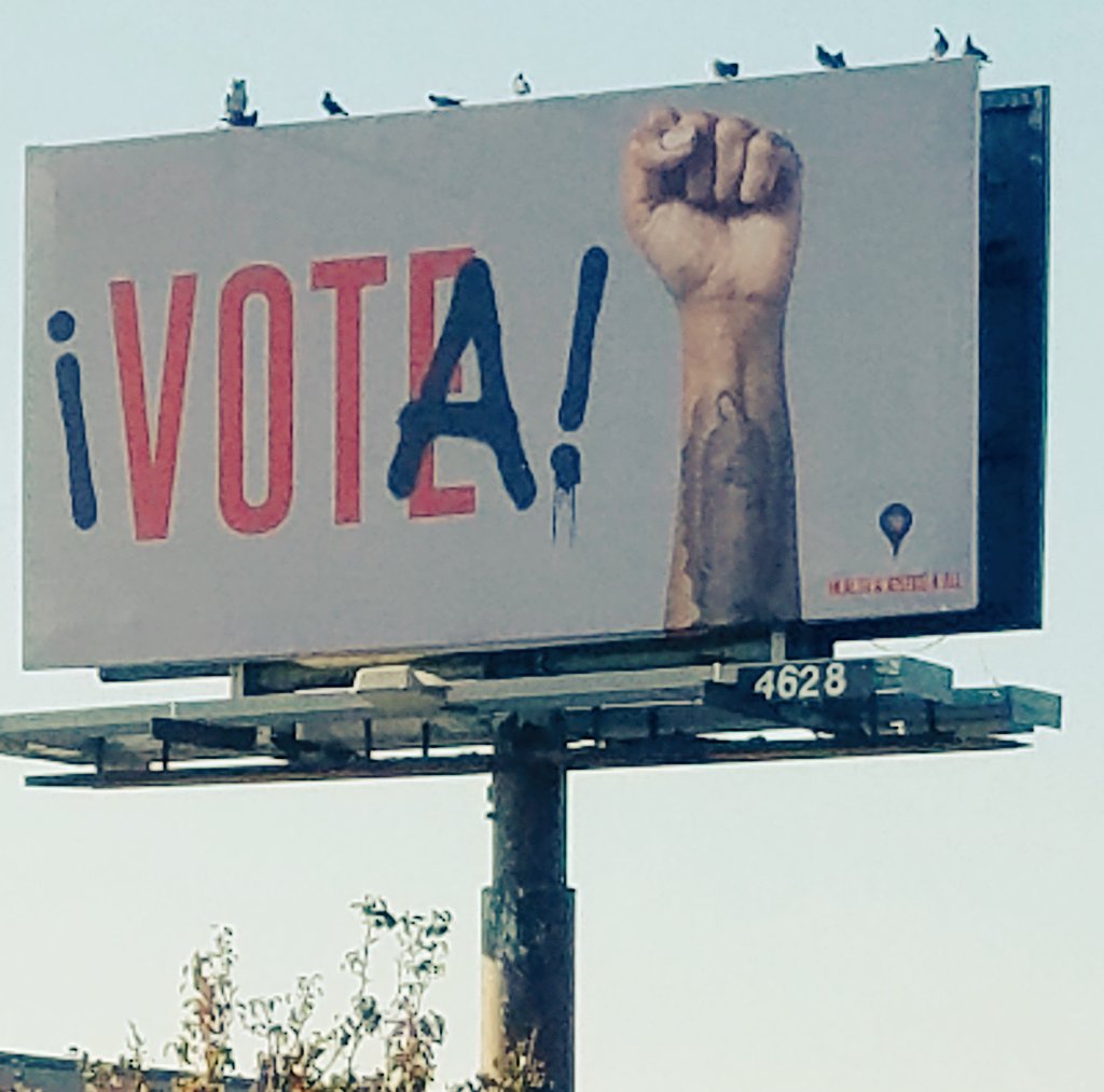 mrsking209's tweet photo. Stockton, Ca promoting the Latino Vote! #bethespark https://t.co/n8JfDnIVva
