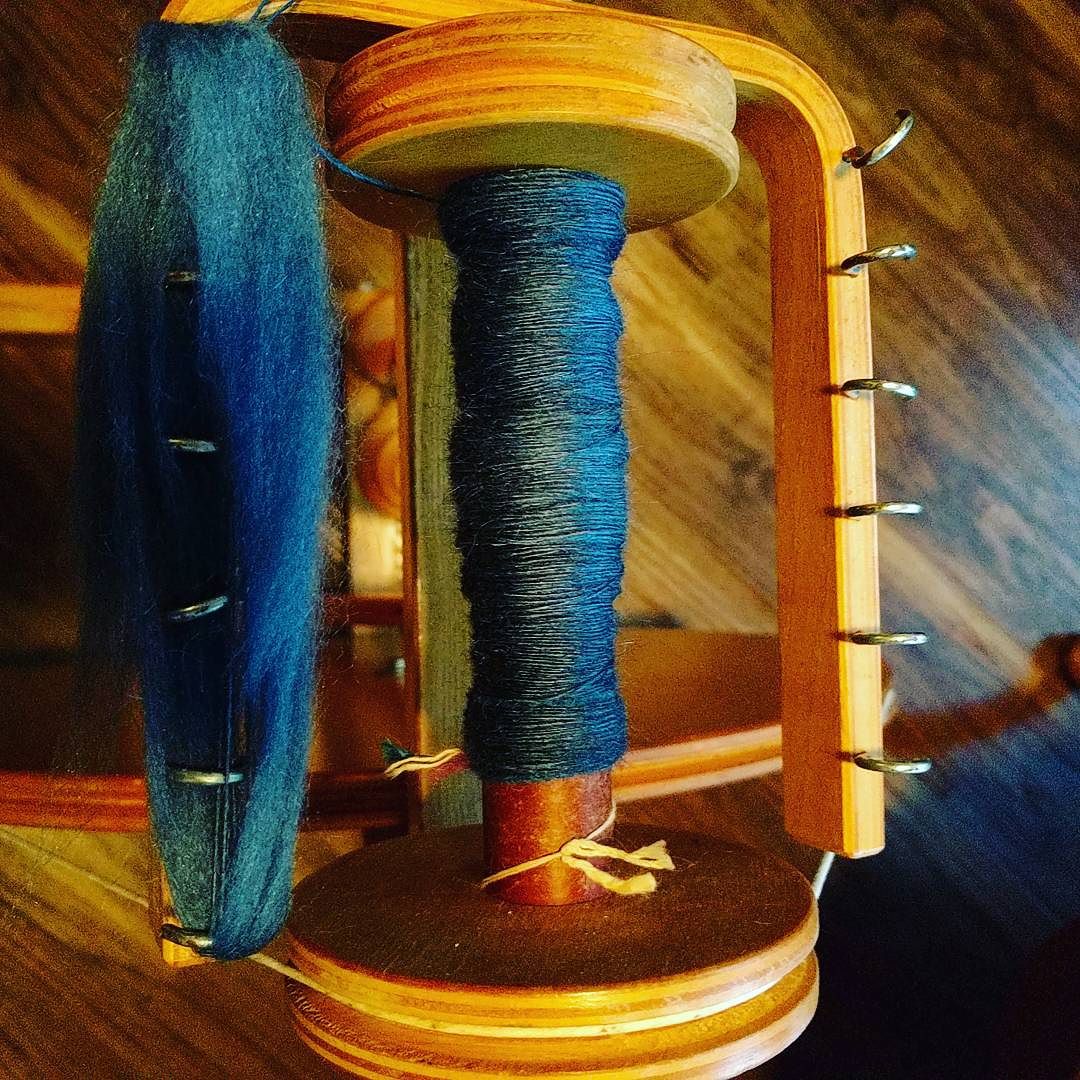 CraftilyKimbrly's tweet image. #spinzilla2016 begins! #teamallonsyfiberarts again, spinning #calminginfluence on #bfl #sil… buff.ly/2cMtVeq