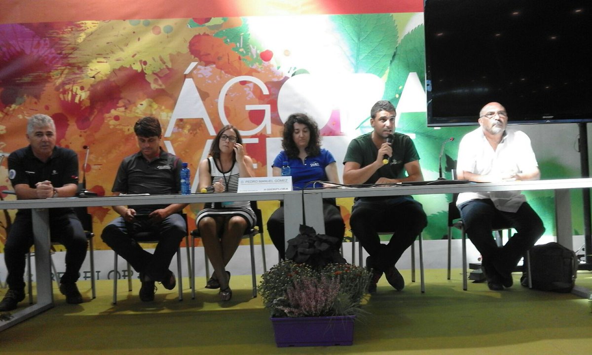 Provefe's tweet photo. #SOSPALM participa en la mesa redonda sobre "Protección de palmeras. Lucha contra el #Picudo Rojo" organizada por APELX en Iberflora https://t.co/hLZMCE3Owz