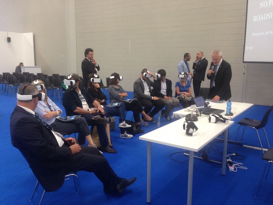 AxedGroup's tweet photo. Presentazione #mscmeraviglia, costruita digitalmente da @Direct_2_Brain, presso @nf_expo di #bergamo con la soluzione #360show by #axedgroup https://t.co/LWEu3taECE