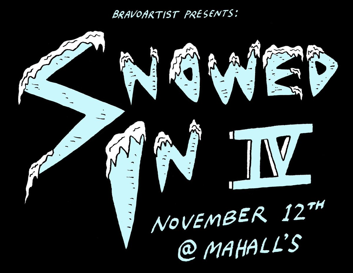 BravoPresents's tweet photo. Grab those tickets for Snowed In NOW! #sororitynoise #suchgold #freethrow #ratboys #sports #runawaybrother #cardboardswords https://t.co/A2CjQYtFTB