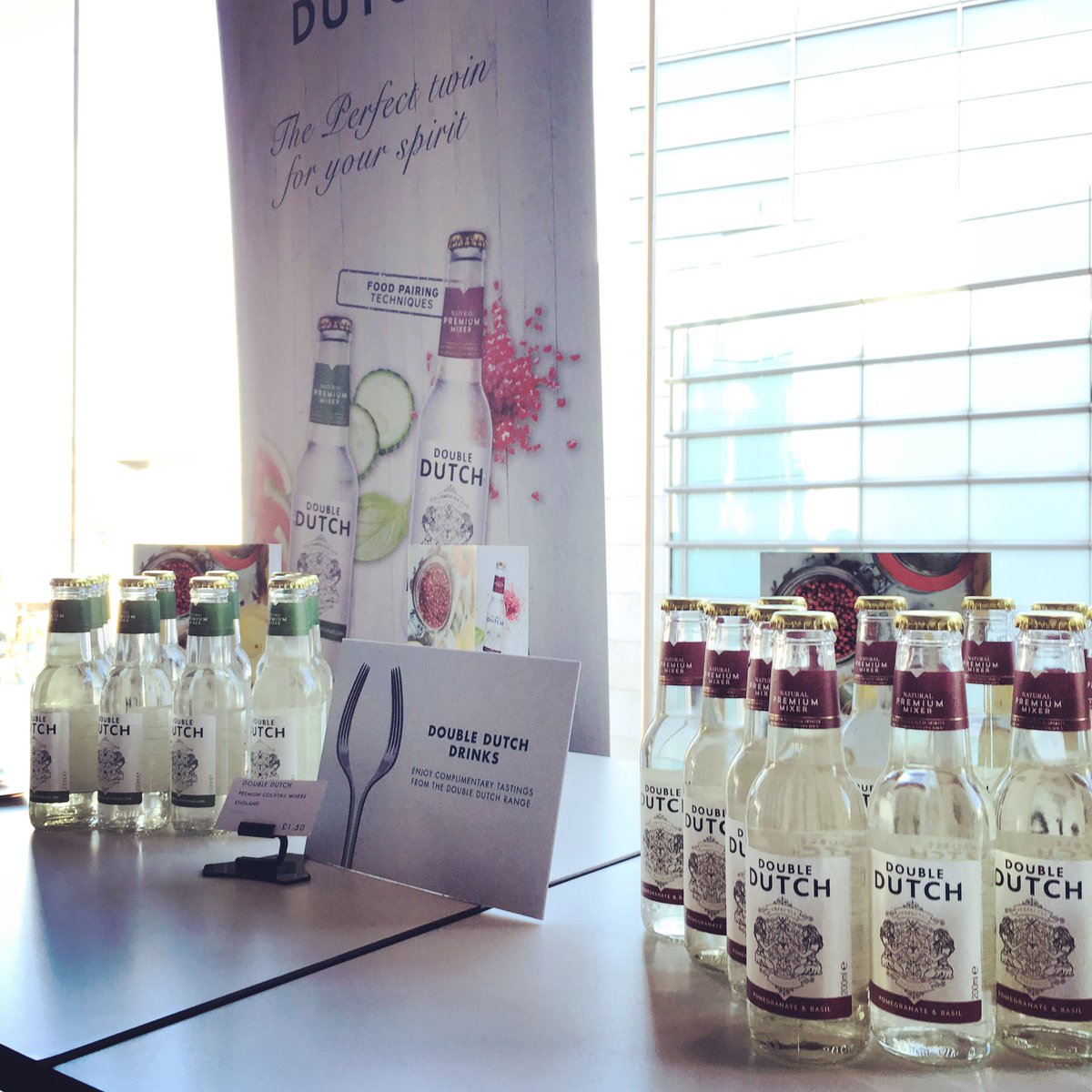 DoubleDutchMix's tweet photo. All ready for the @HarveyNichols Taste on Two event! #DoubleDutch #TwinMagic #Manchester #TasteOnTwo https://t.co/5VjJG70qcB