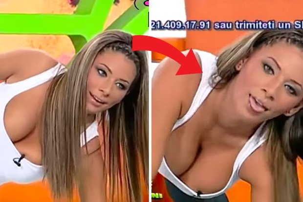 Busty hot babes pics Busty Tv Babe S Boobs Burst Out Of Sports Bra During Eye Popping Gym Session On Live Telly Daily Star Scoopnest