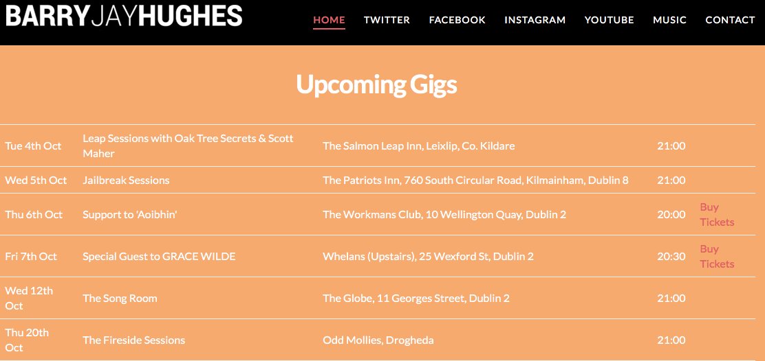 BarryJMusic's tweet photo. Some of the gigs coming up - check website for all info - https://t.co/qCcZCvote1 #IrishMusicParty #BarryJayHughes @Shannon_Rawrx @RT2EAT https://t.co/vhAhTIWRHI