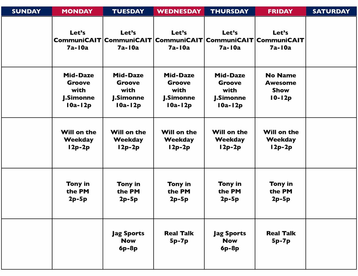 Here is the complete fall 2016 schedule! #wearesouth #971theprowl