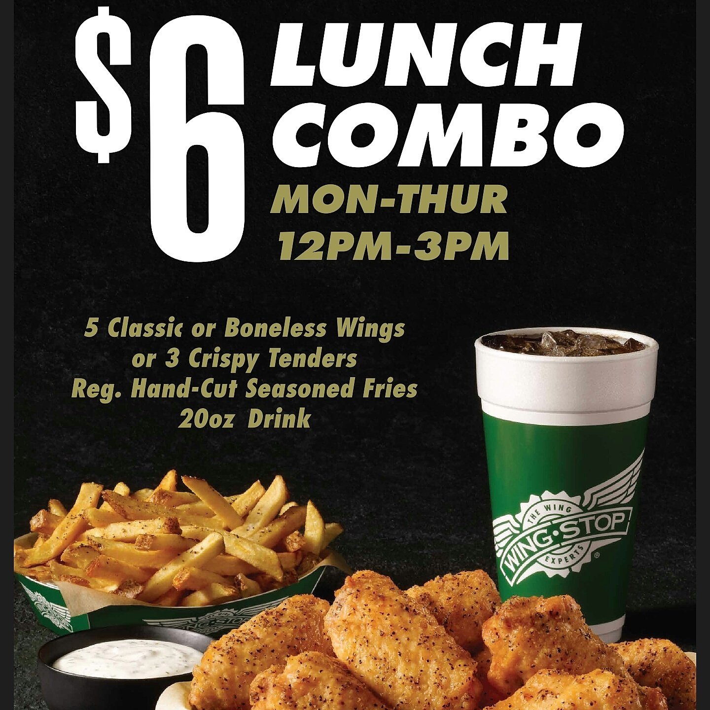 Wingstop outlet lunch special