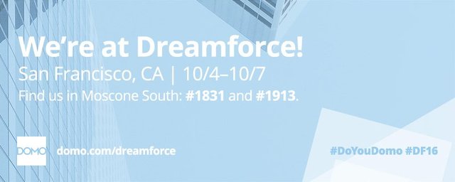 Only 1 day left until we are LIVE from <a href="/Dreamforce/">Dreamforce</a>! Get the scoop on exciting details: domo.ly/2dMPyIE