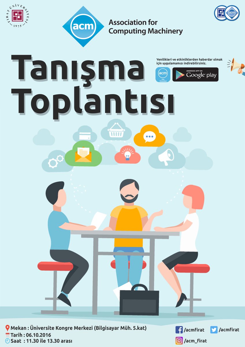 ACM FIRAT ekibi olarak yeni dönemde bünyemize katılmak isteyen arkadaşlarımızla tanışıyoruz.Gelin sizde bu ekibin bir üyesi olun