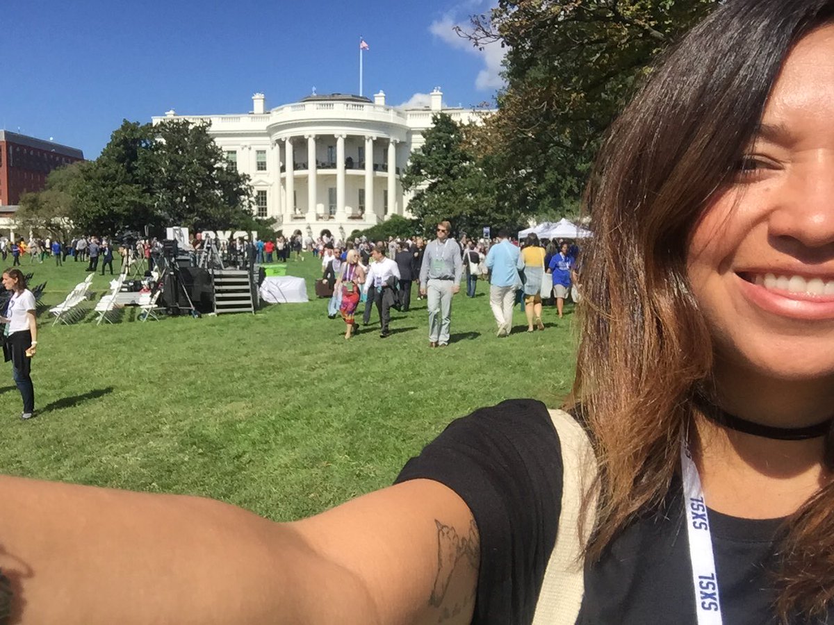 MonCampana's tweet photo. Hello from the White House #SXSL https://t.co/ei4pCXPrsU