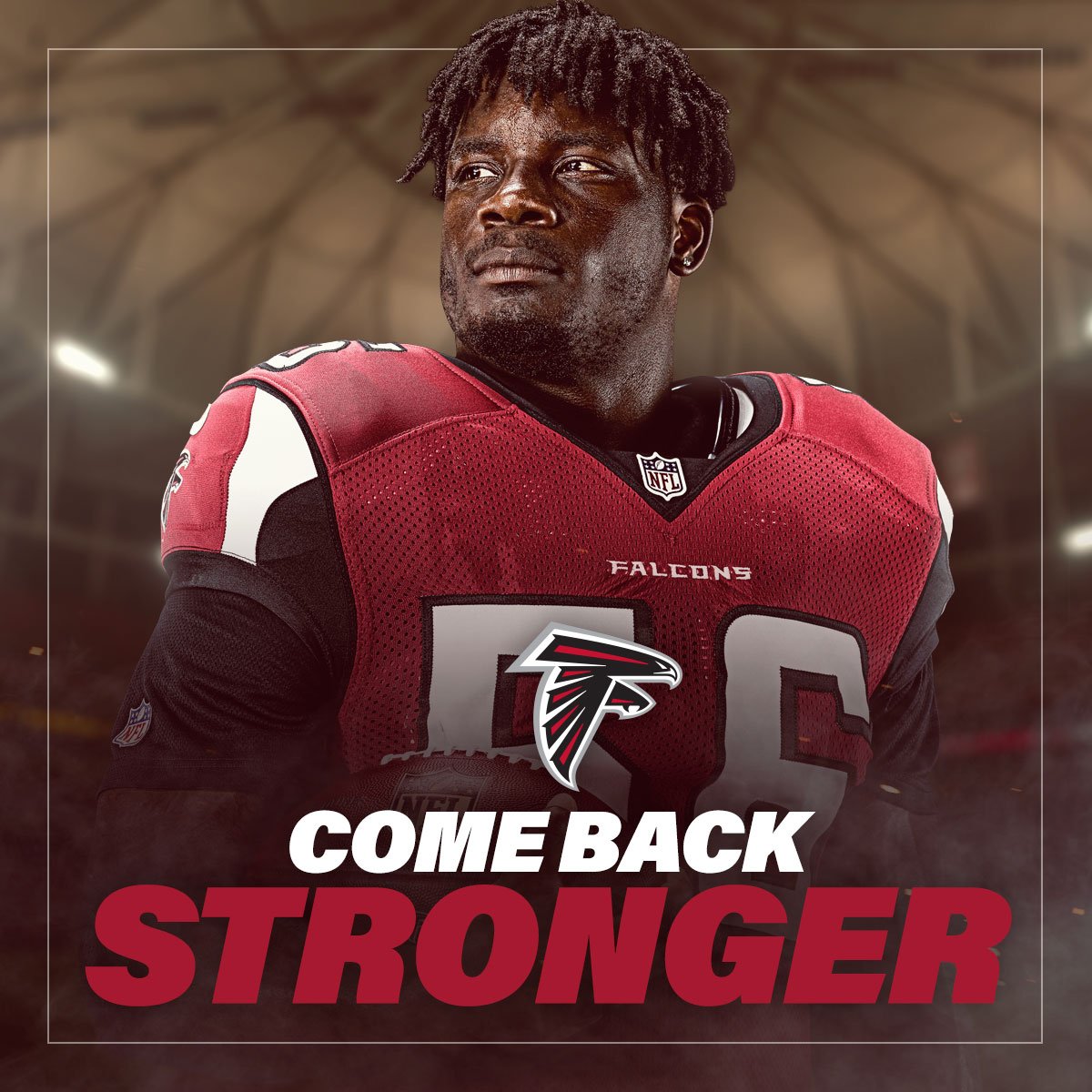 AtlantaFalcons's tweet image. Dan Quinn has announced that LB Sean Weatherspoon has an injured Achilles and says it "doesn't look good" for him to return this season.