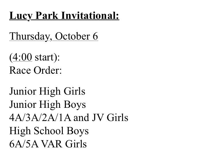 Don't miss the last race in WF this season!! Come out and support your Raiders!  Rider sponsored meet!!