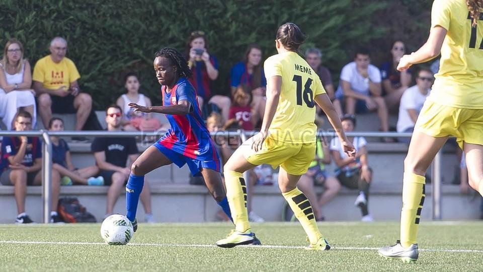 #PDW Ange Koko scores her first official goal for Barça in the final stretch of the match against Rayo Vallecano fcbarcelona.cat/futbol/femeni-…