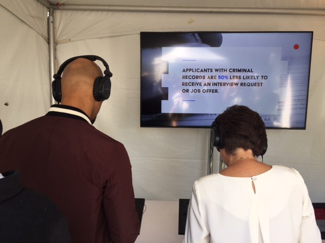 JamesWT's tweet image. Proud Of @sew RT @vj44: Checking out #JusticeForUs digital experience app w/ @common #criminaljusticereform #SXSL