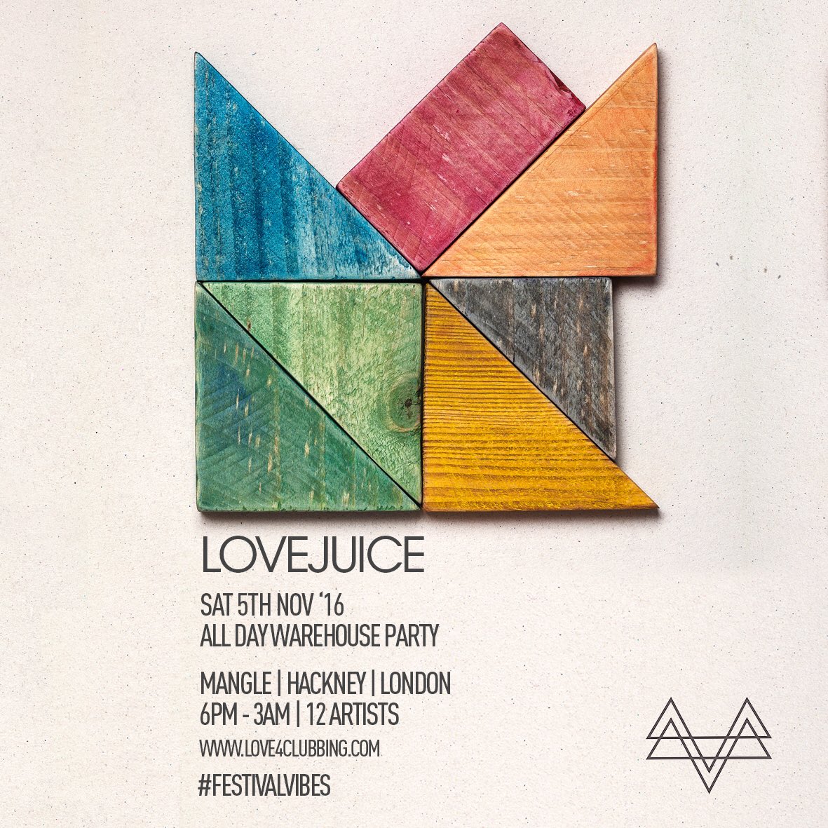 LoveJuice (@wearelovejuice) on Twitter photo LOVEJUICE
ALL DAY WAREHOUSE PARTY
SAT 5TH NOVEMBER
<a href="/Wringer_Mangle/">Wringer + Mangle</a>
HACKNEY EAST LONDON
6PM - 3AM
TICKETS ON SALE TOMORROW AT RA... LOVEJUICE
ALL DAY WAREHOUSE PARTY
SAT 5TH NOVEMBER
<a href="/Wringer_Mangle/">Wringer + Mangle</a>
HACKNEY EAST LONDON
6PM - 3AM
TICKETS ON SALE TOMORROW AT RA...