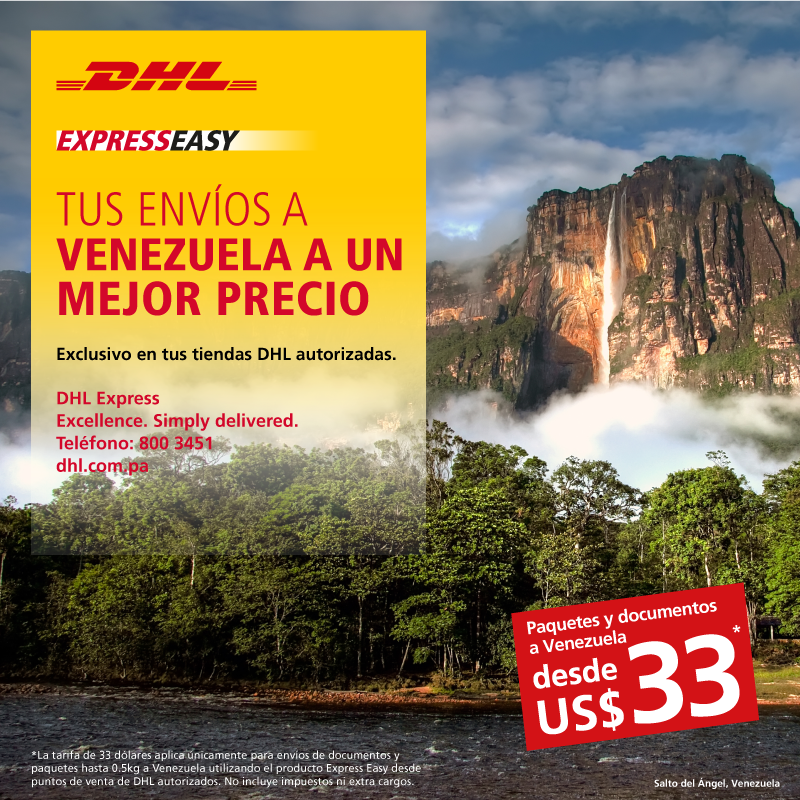 ElVenezolanoP's tweet photo. Haz tus envíos a Venezuela de manera fácil, rápida y segura con DHL Express y su producto #ExpressEasy. Exclusivo en tiendas autorizadas. https://t.co/ZM76ueNBgN