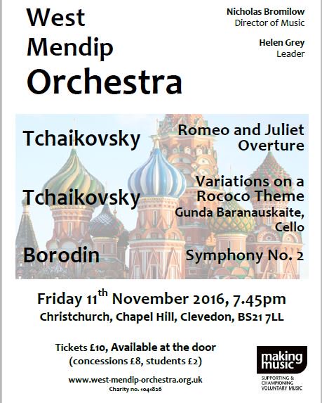 Autumn concert - 11th November 2016 - 7.45pm