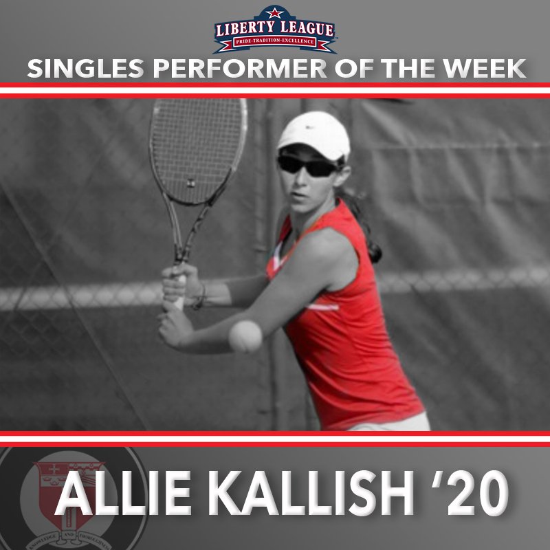 RPIWomensTennis's tweet photo. Congrats to Allie on @LLAthletics Singles Performer of the Week! #LetsGoRed #RPIWTEN https://t.co/GJTfrNDs0P