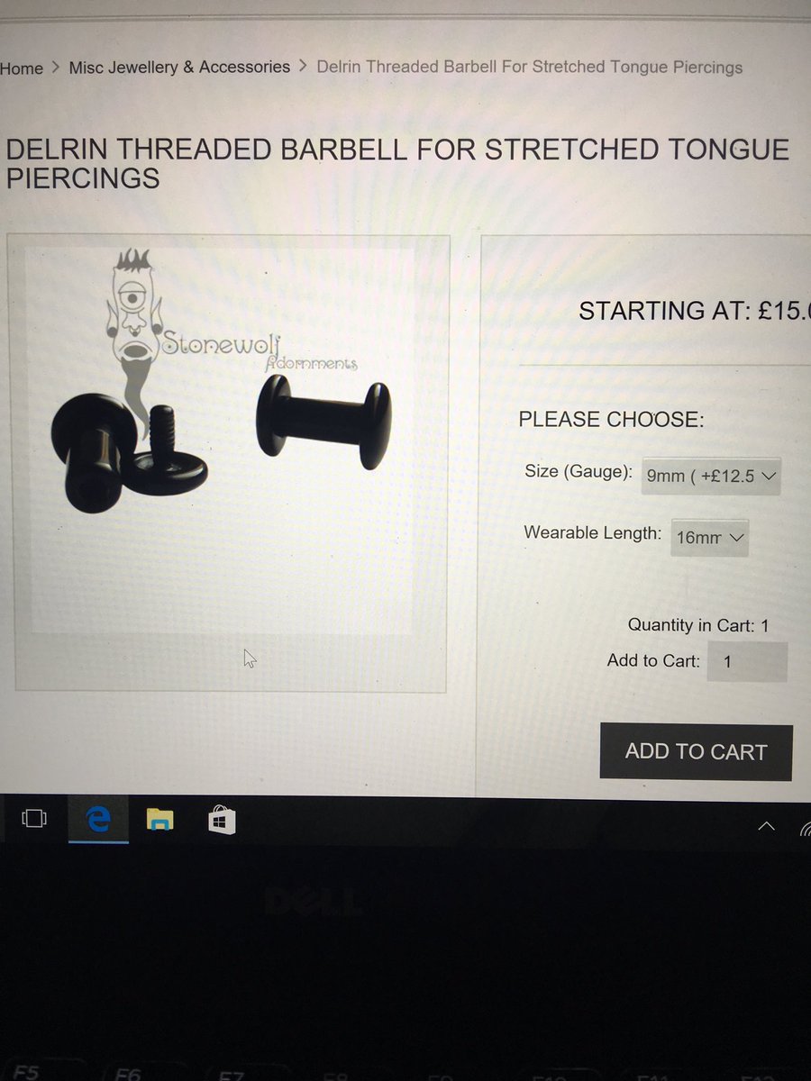 TheTarative's tweet image. Just ordered this in 9mm...advance preparation for next #tonguestretch Can't Wait!!! #stretchedtongue 👅