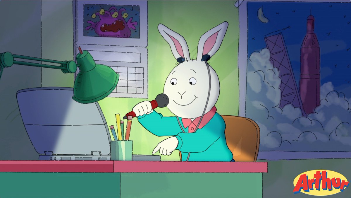arthurpbs's tweet photo. Listen up, Buster’s got a story to tell! Check it out in an all-new Arthur episode next Monday on @PBSKIDS! #Arthur20th https://t.co/DVDmIizWTz