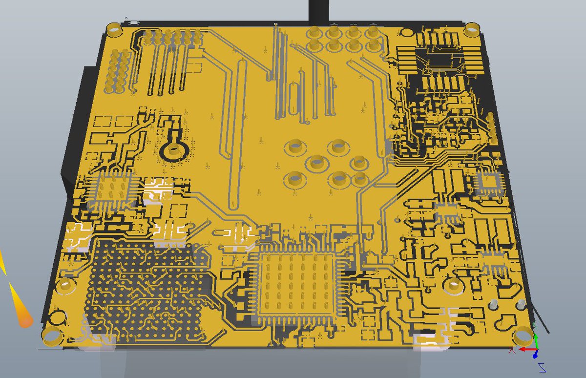 ThumbSat's tweet photo. PCB renderings of 5th generation ThumbSat! Denser, increased capability, &amp; more versatile.The best satellite you can find under 20 grams! https://t.co/J2zKrYiKbJ