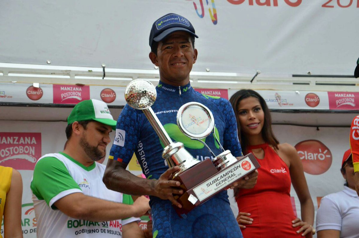 Movistar_Team2's tweet photo. Soliz es segundo en el Clásico RCN @LaPrensaBo 
https://t.co/Q1VXkCUVg5 https://t.co/iaMJC3gL3e